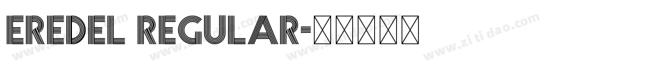 Eredel Regular字体转换